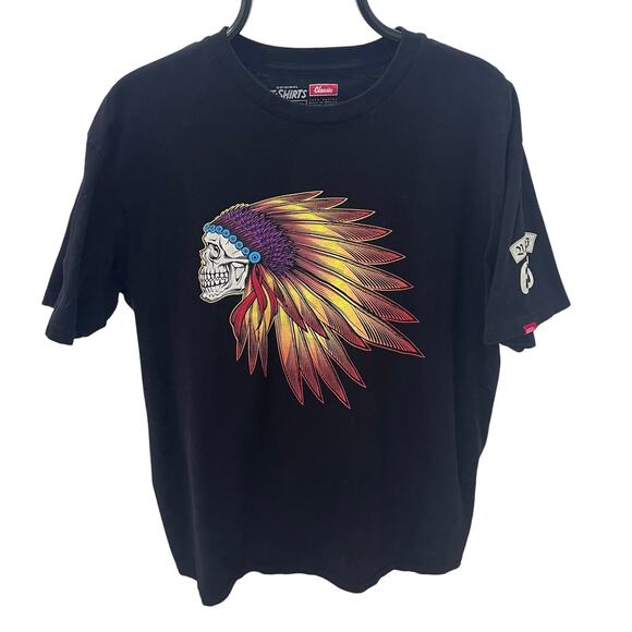 Vans Other - VANS Classic Indian Headdress Black Graphic T-shirt ~ Men’s